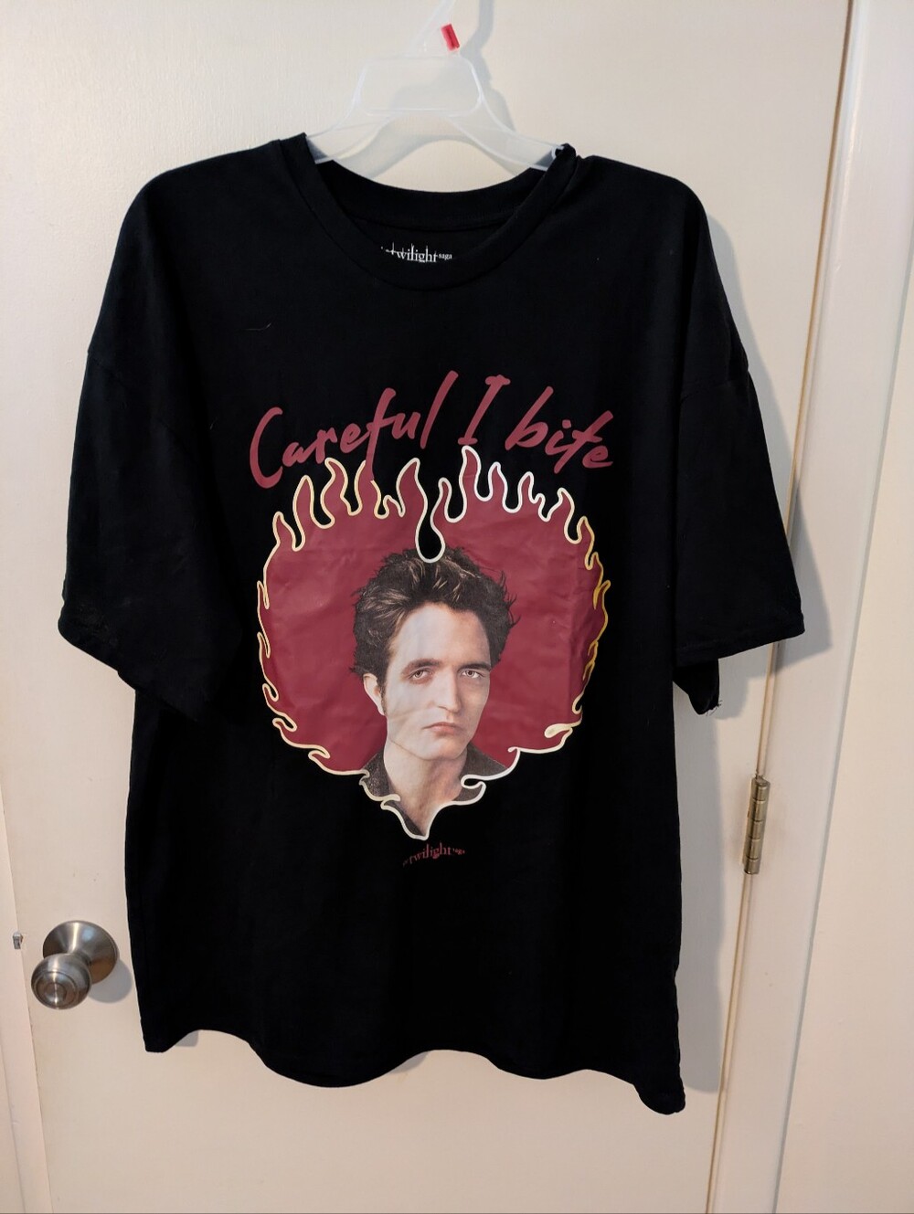 Twilight Saga Edward Cullen Careful I Bite T-Shirt XXL Black New Without Tags